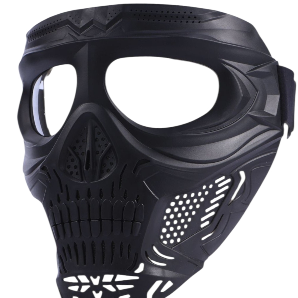 Black Skull Face Mask - Picture 1 of 3